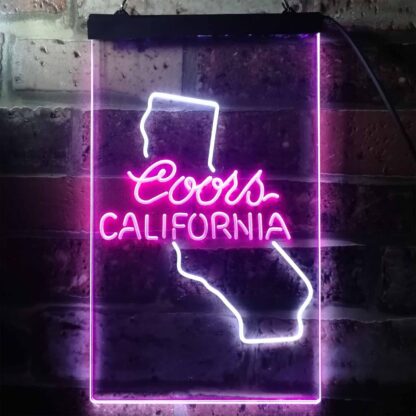 Coors Light California Map LED Neon Sign neon sign LED