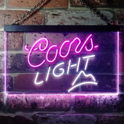 Coors Light Small Mountain LED Neon Sign neon sign LED