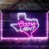 Coors Light Texas Map LED Neon Sign