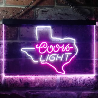 Coors Light Texas Map LED Neon Sign neon sign LED