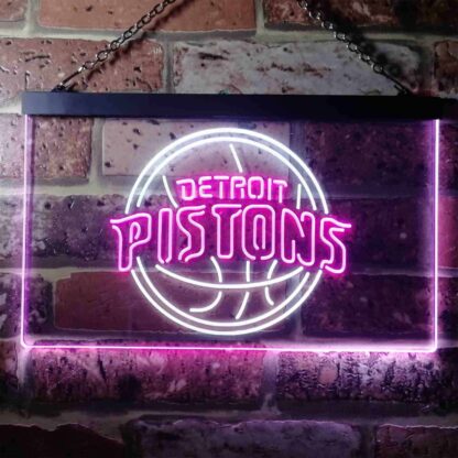 Detroit Pistons Logo LED Neon Sign neon sign LED