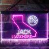 Jack Daniels Jack Lives Here California LED Neon Sign
