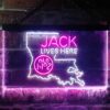 Jack Daniels Jack Lives Here Louisiana LED Neon Sign