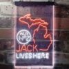 Jack Daniels Jack Lives Here Michigan LED Neon Sign