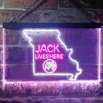 Jack Daniel's Jack Lives Here - Missouri LED Neon Sign neon sign LED