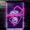 Jack Daniels Jack Lives Here New Jersey LED Neon Sign