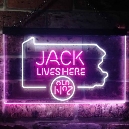 Jack Daniel's Jack Lives Here - Pennsylvania LED Neon Sign neon sign LED