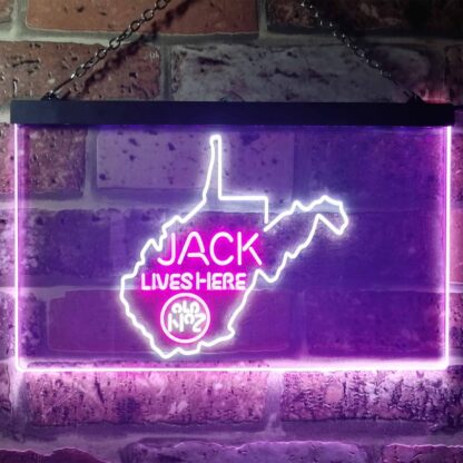 Jack Daniel's Jack Lives Here - West Virginia LED Neon Sign neon sign LED