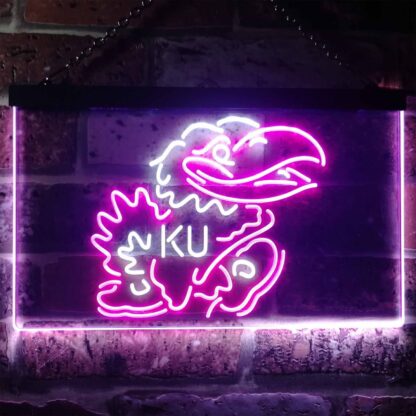 Kansas Jayhawks KU Logo LED Neon Sign neon sign LED