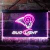 Los Angeles Rams Bud Light LED Neon Sign