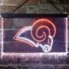 Los Angeles Rams Logo LED Neon Sign Legacy Edition
