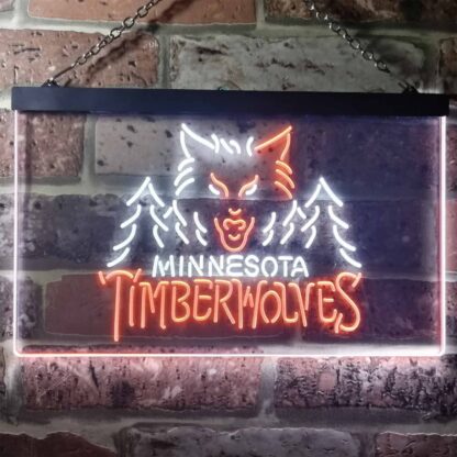 Minnesota Timberwolves Logo 1 LED Neon Sign - Legacy Edition neon sign LED