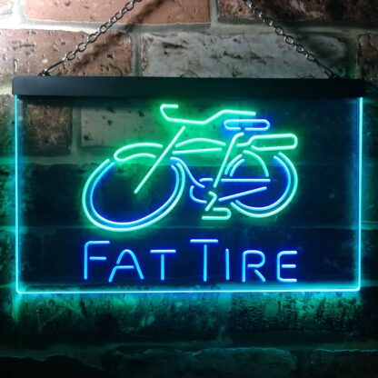 Fat Tire Bicycle Logo LED Neon Sign neon sign LED