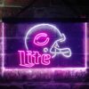 Chicago Bears Helmet Miller Lite LED Neon Sign