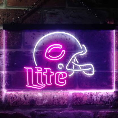 Chicago Bears Helmet Miller Lite LED Neon Sign neon sign LED