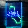 Coors Light California Map LED Neon Sign