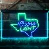 Coors Light Texas Map LED Neon Sign