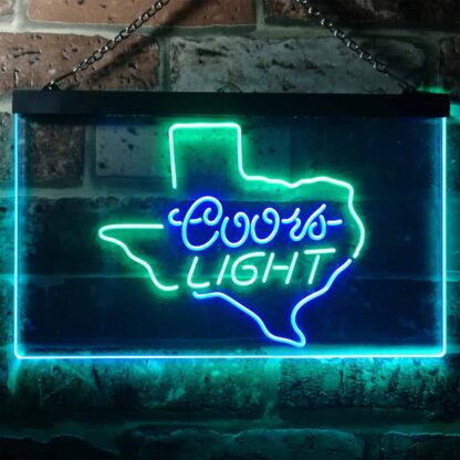 Coors Light Texas Map LED Neon Sign neon sign LED