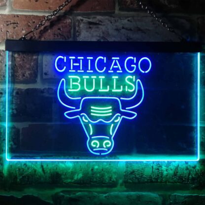 Chicago Bulls Logo 1 LED Neon Sign - Legacy Edition neon sign LED