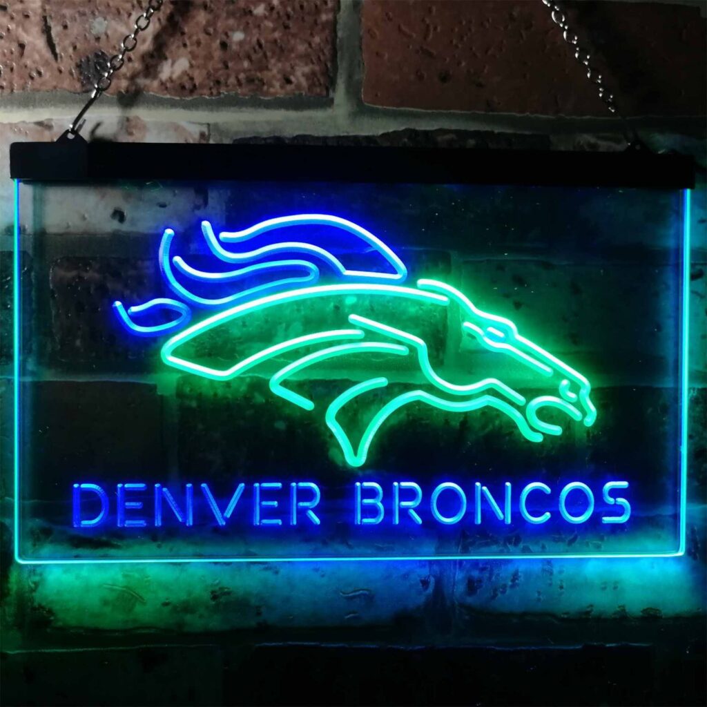 Denver Broncos LED Neon Sign - neon sign - LED sign - shop - What’s