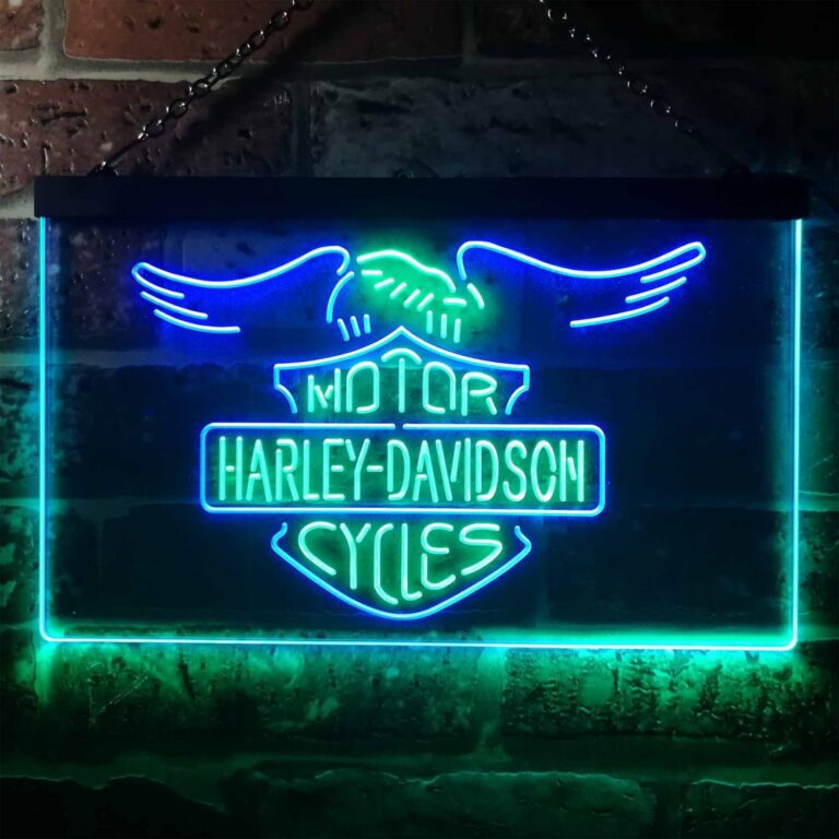 Harley Davidson Eagle 2 LED Neon Sign neon sign LED sign shop