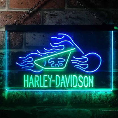 Harley Davidson Fire Bike LED Neon Sign neon sign LED