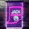 Jack Daniels Jack Lives Here Indiana LED Neon Sign