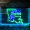 Jack Daniels Jack Lives Here Louisiana LED Neon Sign