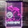 Jack Daniels Jack Lives Here Michigan LED Neon Sign