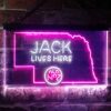 Jack Daniels Jack Lives Here Nebraska LED Neon Sign