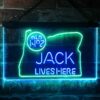 Jack Daniels Jack Lives Here Oregon LED Neon Sign