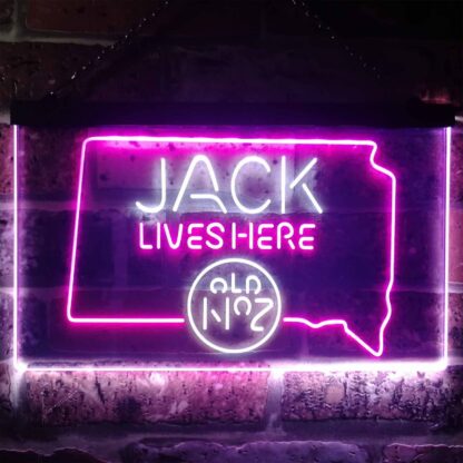 Jack Daniel's Jack Lives Here - South Dakota LED Neon Sign neon sign LED