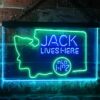 Jack Daniels Jack Lives Here Washington LED Neon Sign