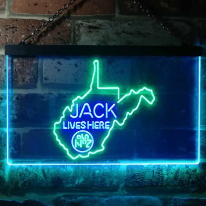 Jack Daniel's Jack Lives Here - West Virginia LED Neon Sign neon sign LED