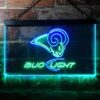 Los Angeles Rams Bud Light LED Neon Sign