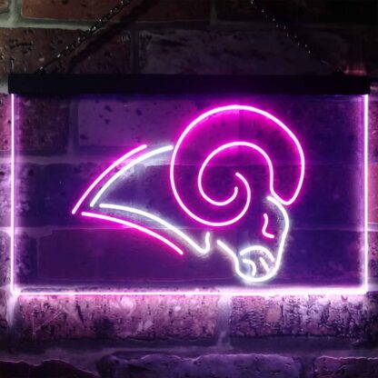 Los Angeles Rams Logo LED Neon Sign - Legacy Edition neon sign LED