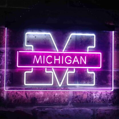 Michigan Wolverines Logo 1 LED Neon Sign neon sign LED