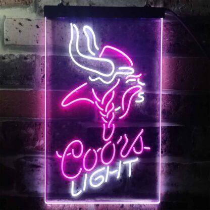Minnesota Vikings Coors Light LED Neon Sign neon sign LED