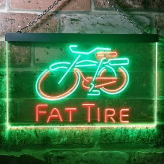 Fat Tire Bicycle Logo LED Neon Sign neon sign LED