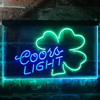 Coors Light Clover 2 LED Neon Sign neon sign LED