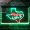 Coors Light Texas Map LED Neon Sign