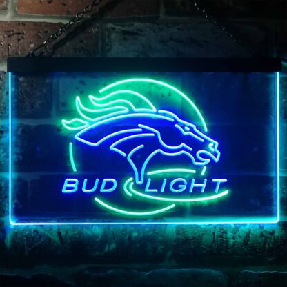 Denver Broncos Bud Light LED Neon Sign neon sign LED