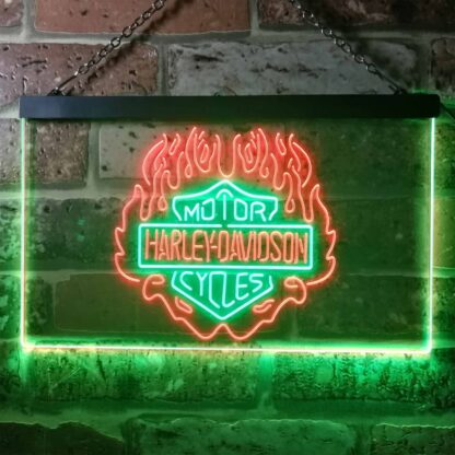 Harley Davidson Fire LED Neon Sign neon sign LED