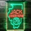 Jack Daniels Jack Lives Here Illinois LED Neon Sign