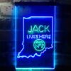 Jack Daniels Jack Lives Here Indiana LED Neon Sign