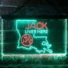 Jack Daniels Jack Lives Here Louisiana LED Neon Sign