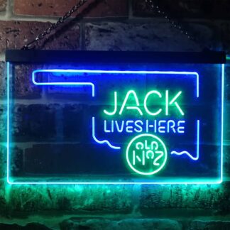 Jack Daniel's Jack Lives Here - Oklahoma LED Neon Sign neon sign LED