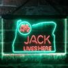 Jack Daniels Jack Lives Here Oregon LED Neon Sign