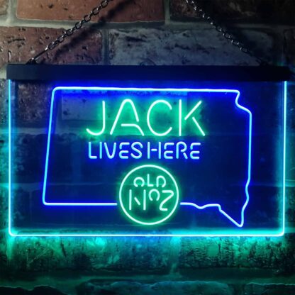 Jack Daniel's Jack Lives Here - South Dakota LED Neon Sign neon sign LED