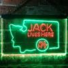 Jack Daniels Jack Lives Here Washington LED Neon Sign